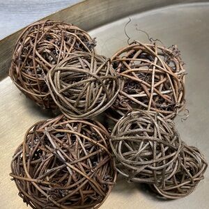 Decorative Woven Rattan Balls